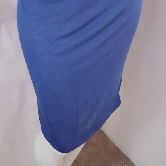 Plus size Pencil Skirt with Elastic Waistband Midi Length - Picture 4 of 4